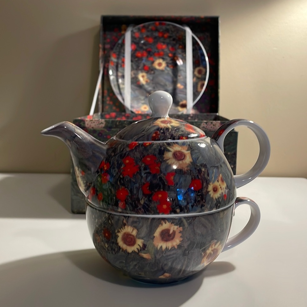 Klimt Art Tea-for-One Set with Gift Box